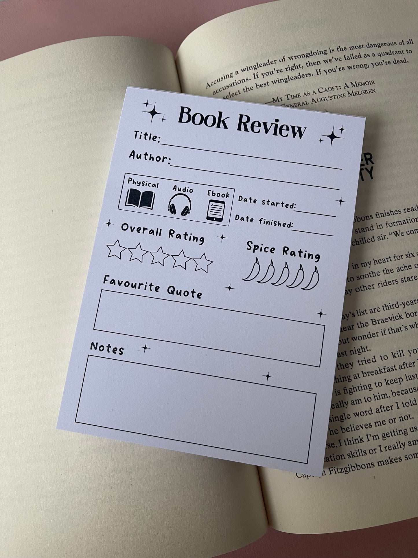 A6 Review Pad