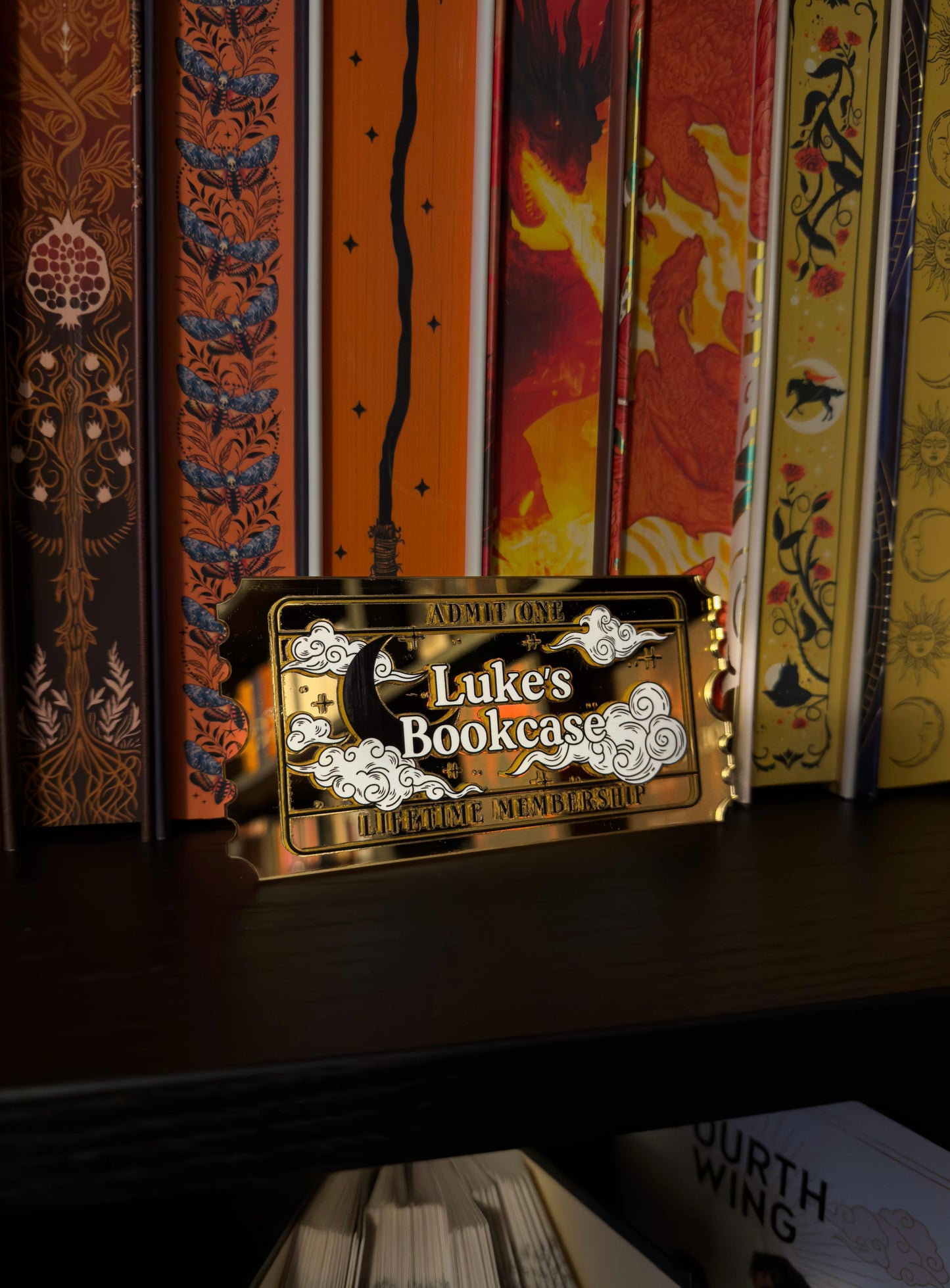Fantasy Ticket Bookcase Decor