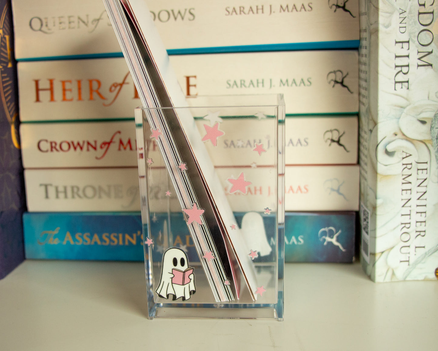 Personalised Spooky Halloween Acrylic Bookmark Holder