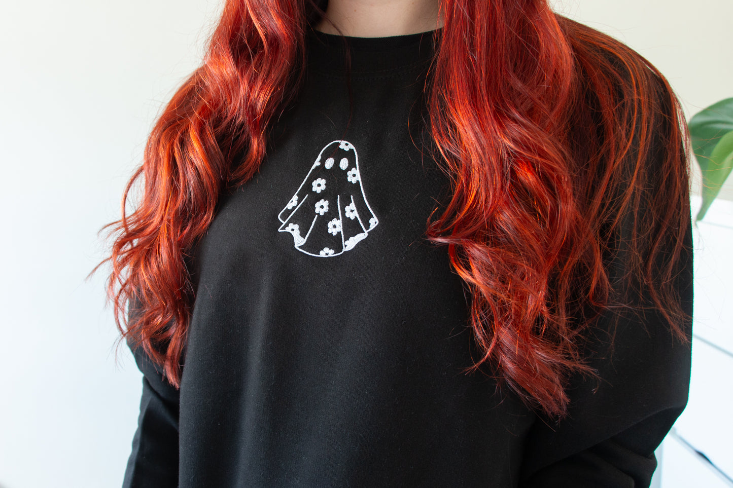 Embroidered Ghost Sweatshirt
