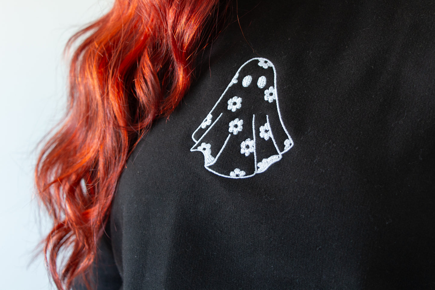 Embroidered Ghost Sweatshirt
