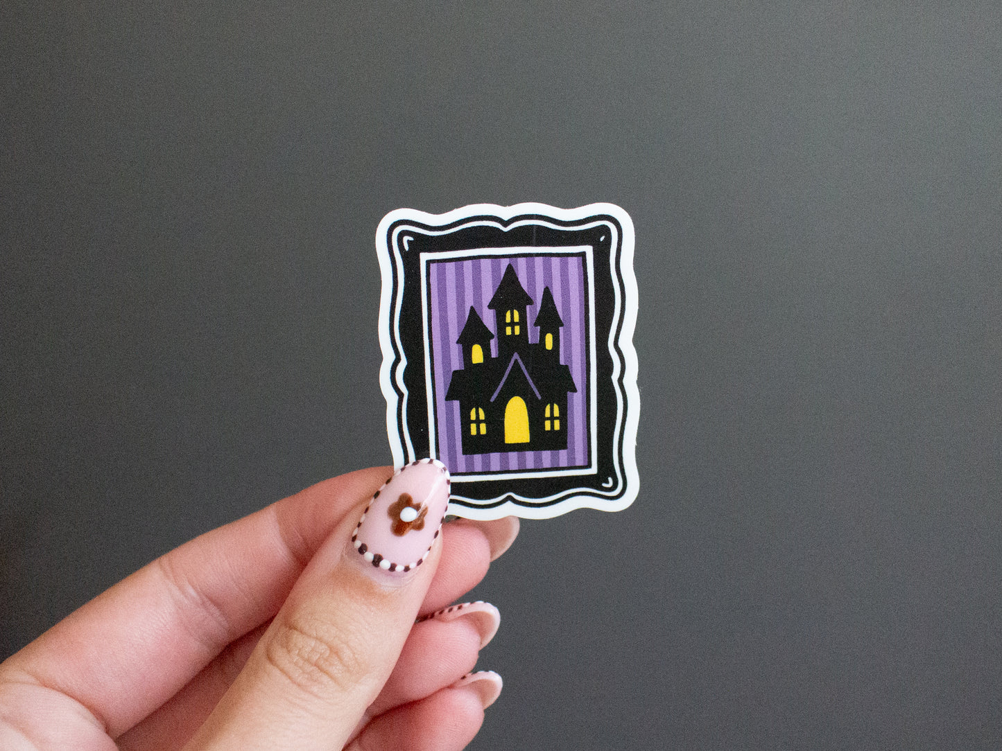 Haunted House Sticker