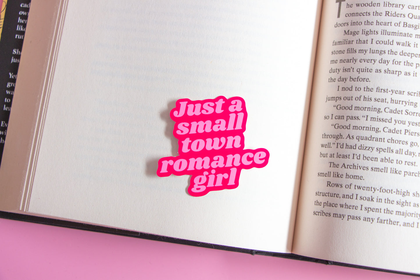 Just a small town romance girl Sticker