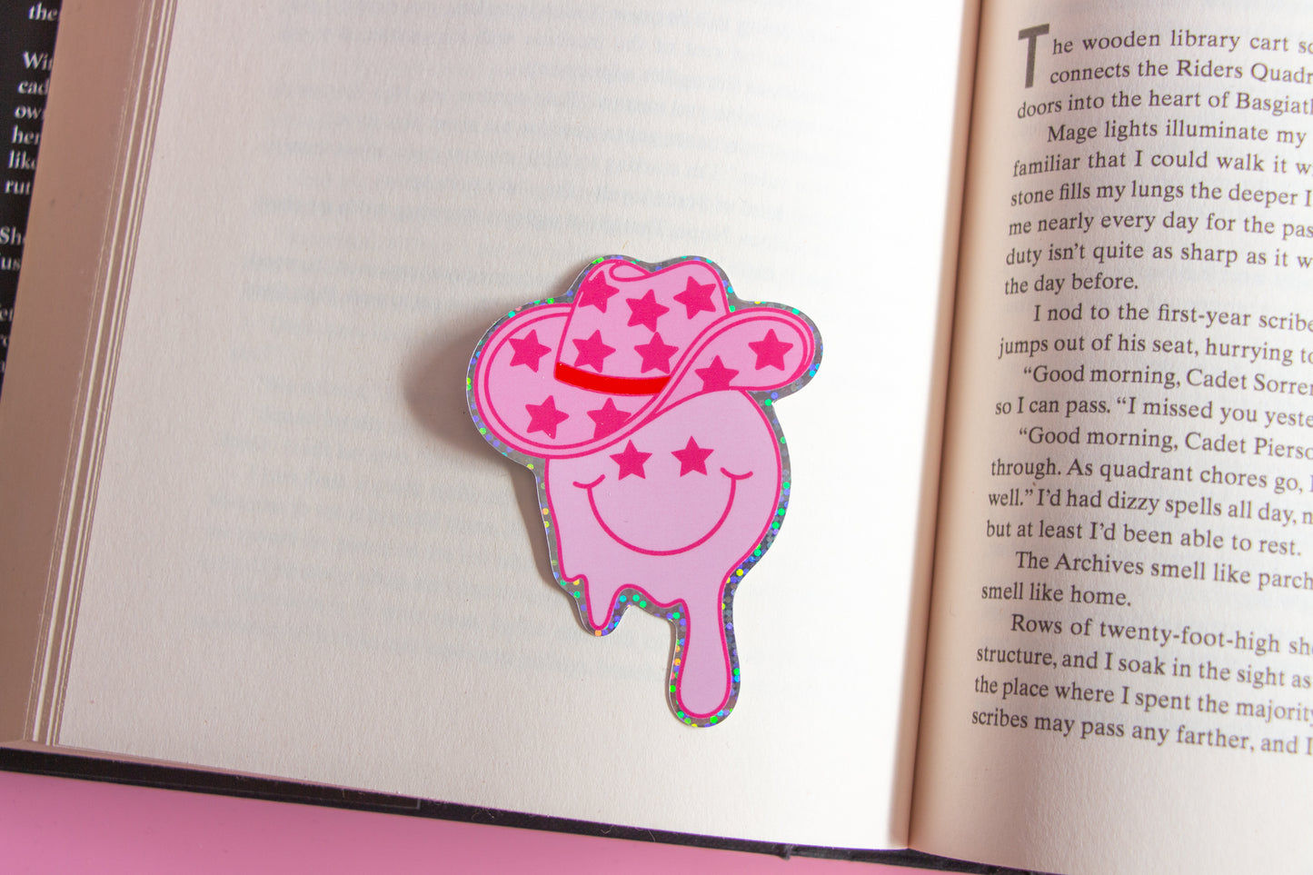 Glitter Cowboy Sticker