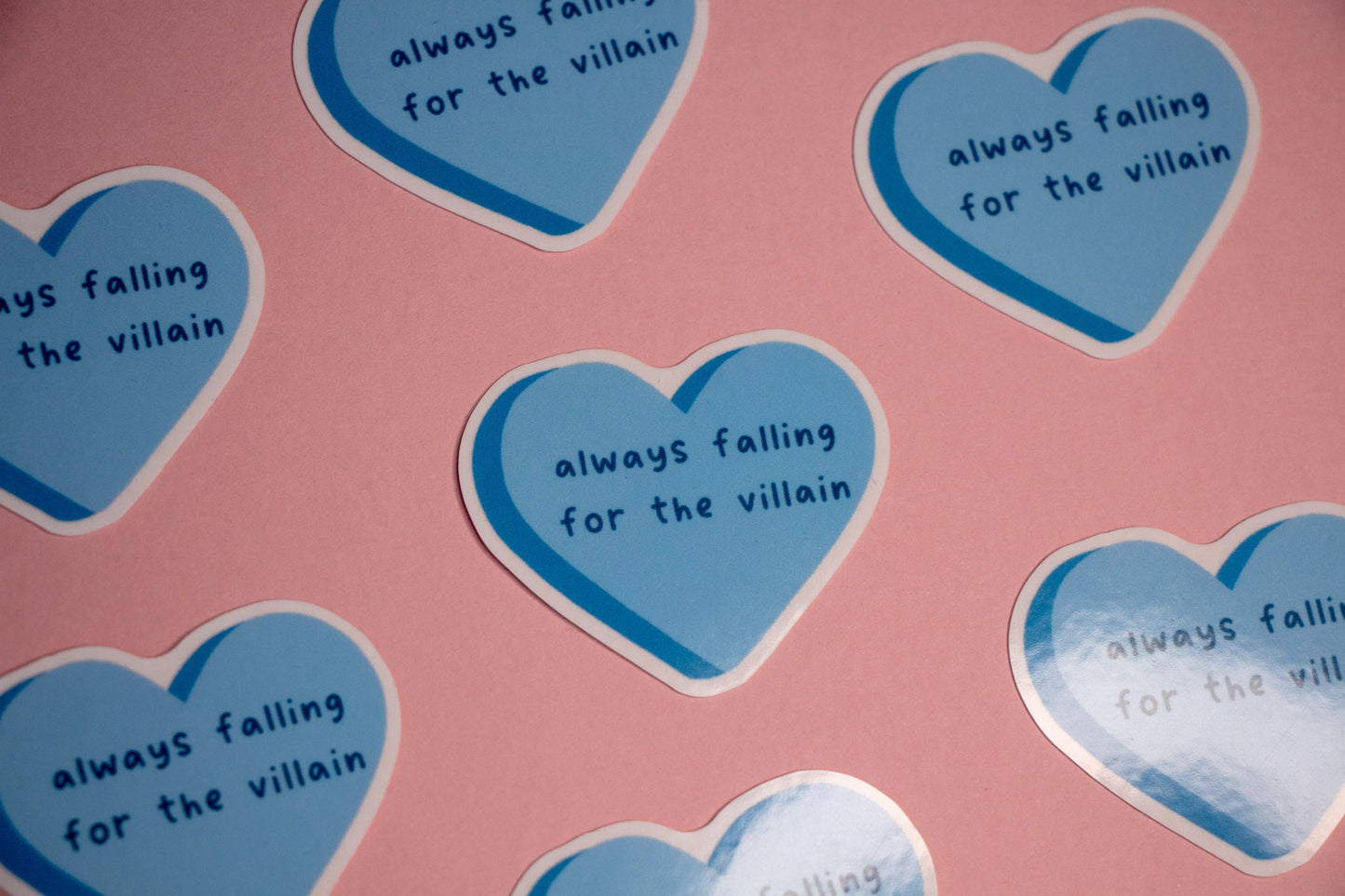 Always Falling For The Villain Sticker, Waterproof Sticker, Kindle Sticker, Bookish Gift, Book Merch, Gift for Book Lover, Bookworm