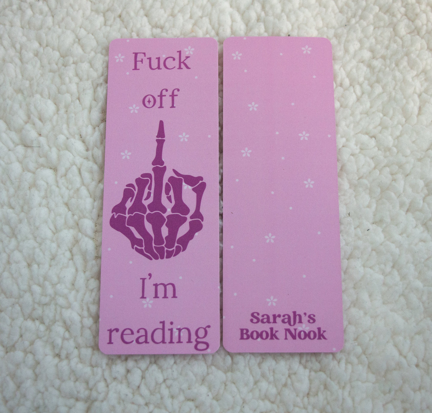 Fuck Off I'm Reading Bookmark, Book Lover Gift, Funny Bookmark, Bookish Gift, Swearing Bookmark