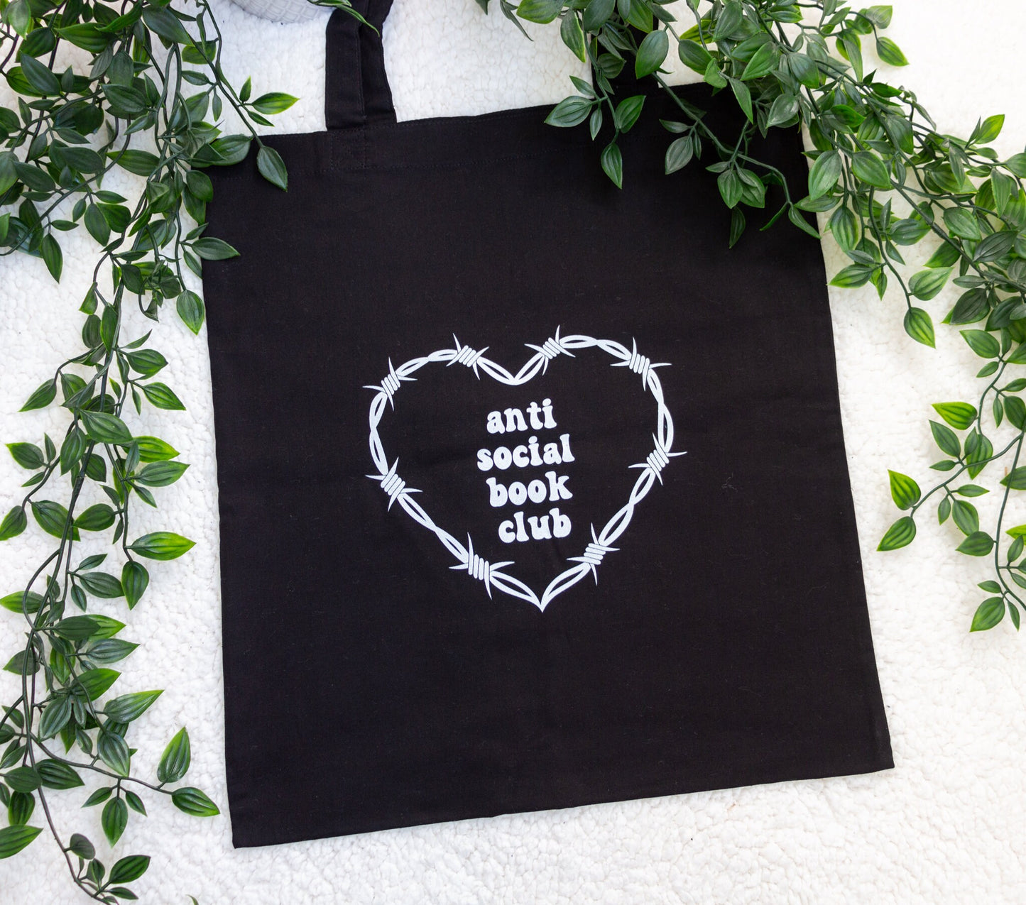 Anti Social Book Tote Bag, Book Lover Gift, Bookish Gift, Funny Reading Tote Bag, Book Tote Bag