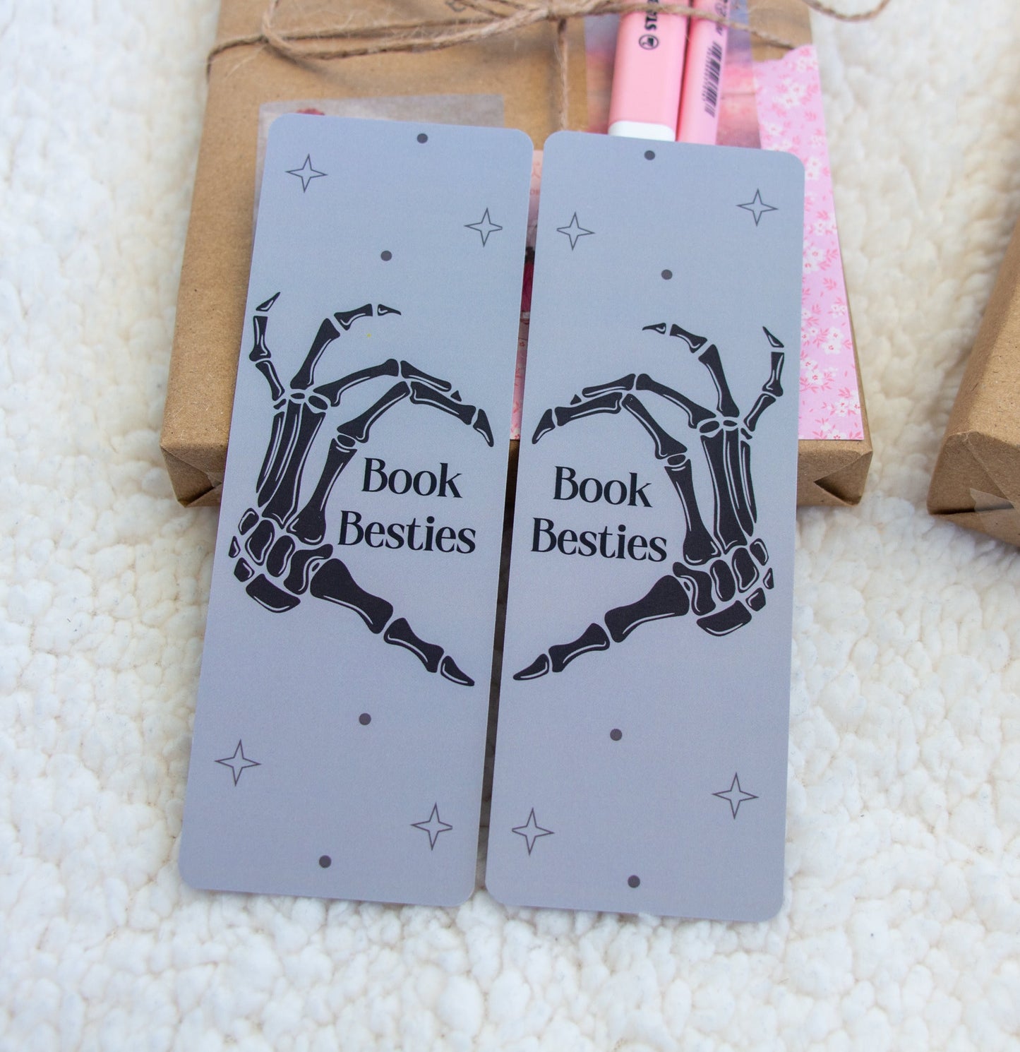 Skeleton Book Besties Bookmark Set, Book Lover Gift, Book Friends, Bookish Gifts, Gifts for Best Friends