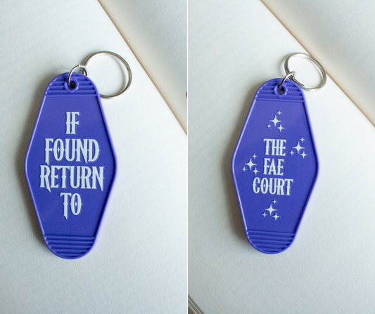 If Found Return To The Fae Court Motel Keyring