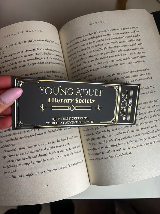 Young Adult Literary Society Foiled Bookmark