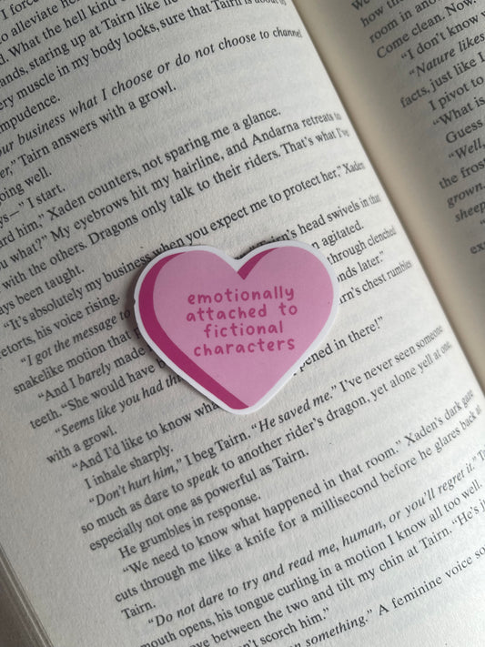 Emotionally Attached to Fictional Characters Sticker