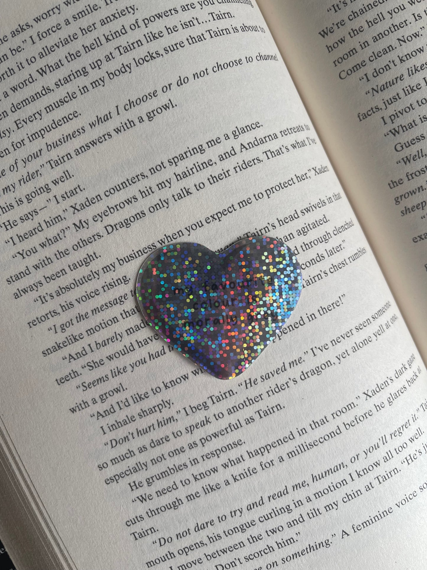 Glittery My Favourite Colour Is Morally Grey Sticker