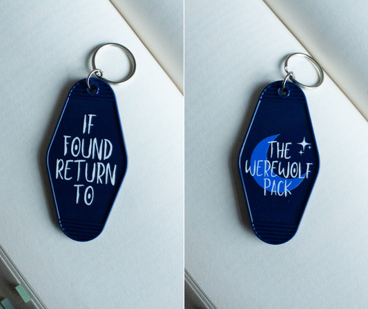 If Found Return To The Werewolf Pack Motel Keyring