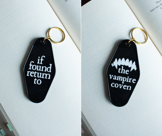 If Found Return To The Vampire Coven Motel Keyring
