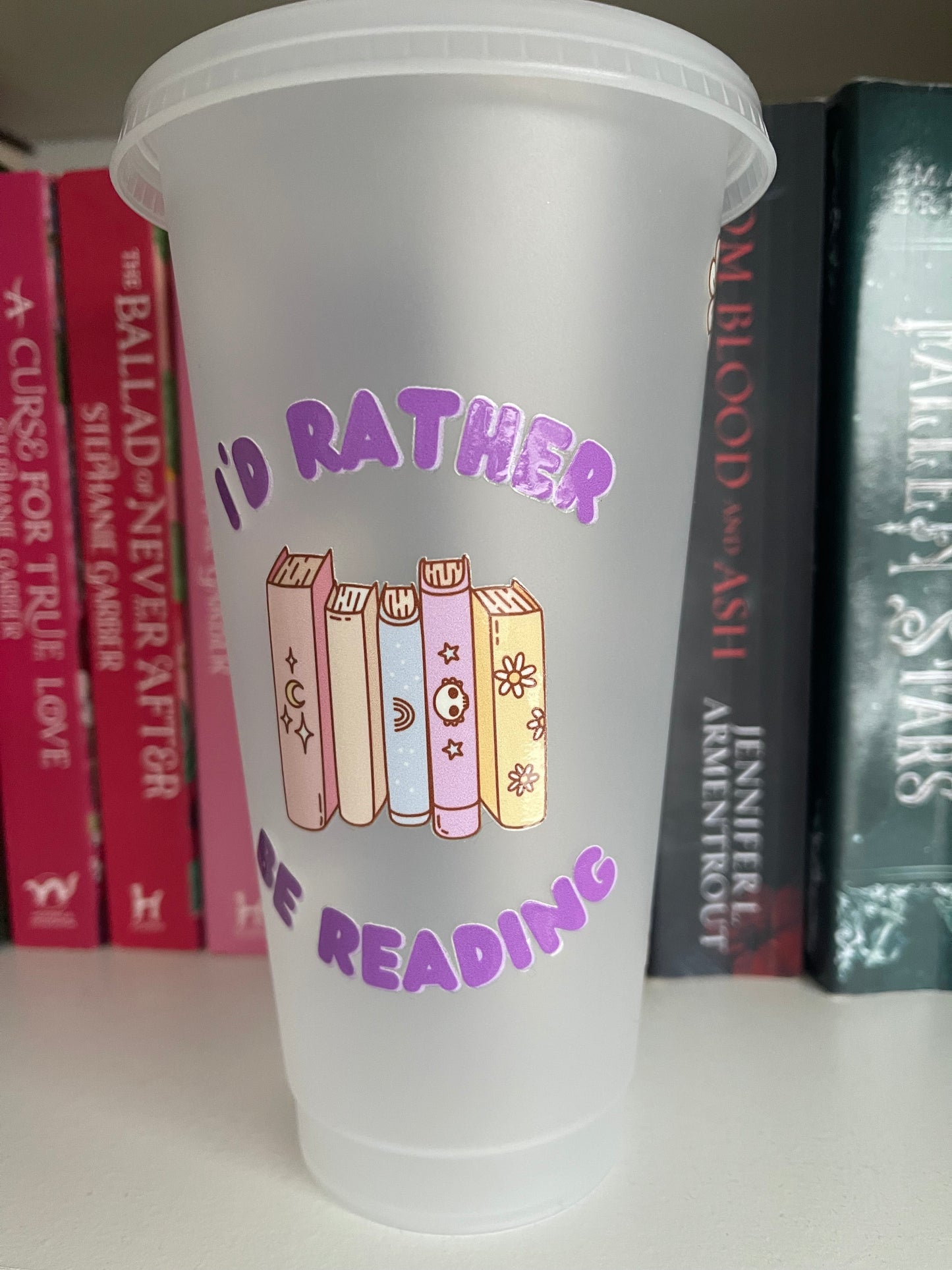 I’d Rather Be Reading Plastic Cup