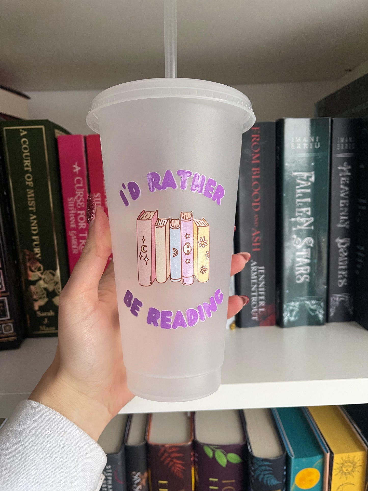 I’d Rather Be Reading Plastic Cup