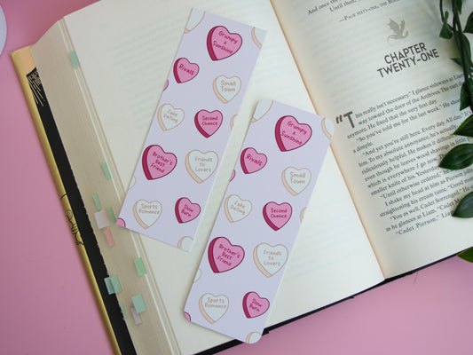 Romance Tropes Bookmark