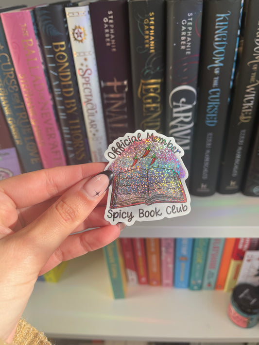 Spicy Book Club Sticker