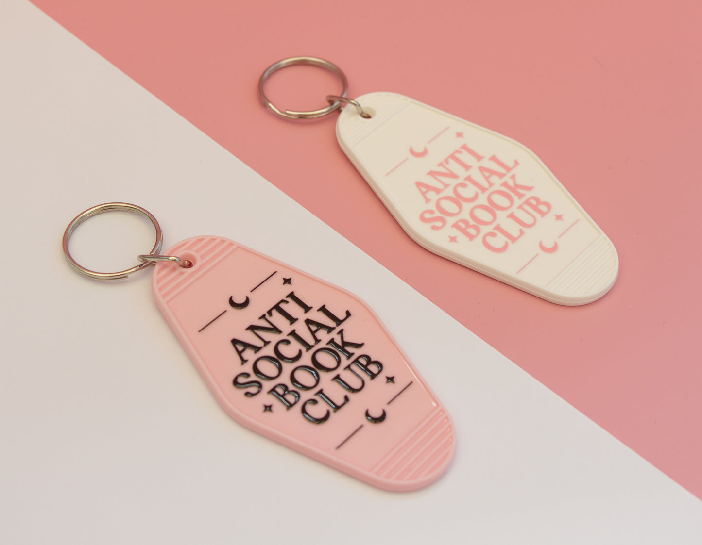 Anti Social Book Club Motel Keychain