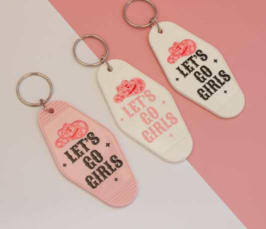 Let's Go Girls Motel Keychain