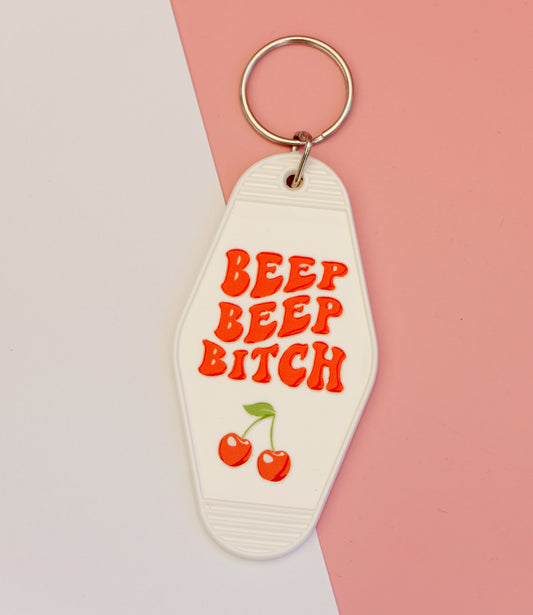 Beep Beep Bitch Motel Keychain