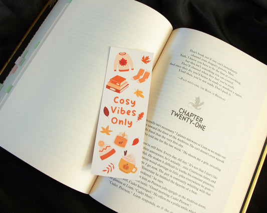 Cosy Vibes Only Bookmark