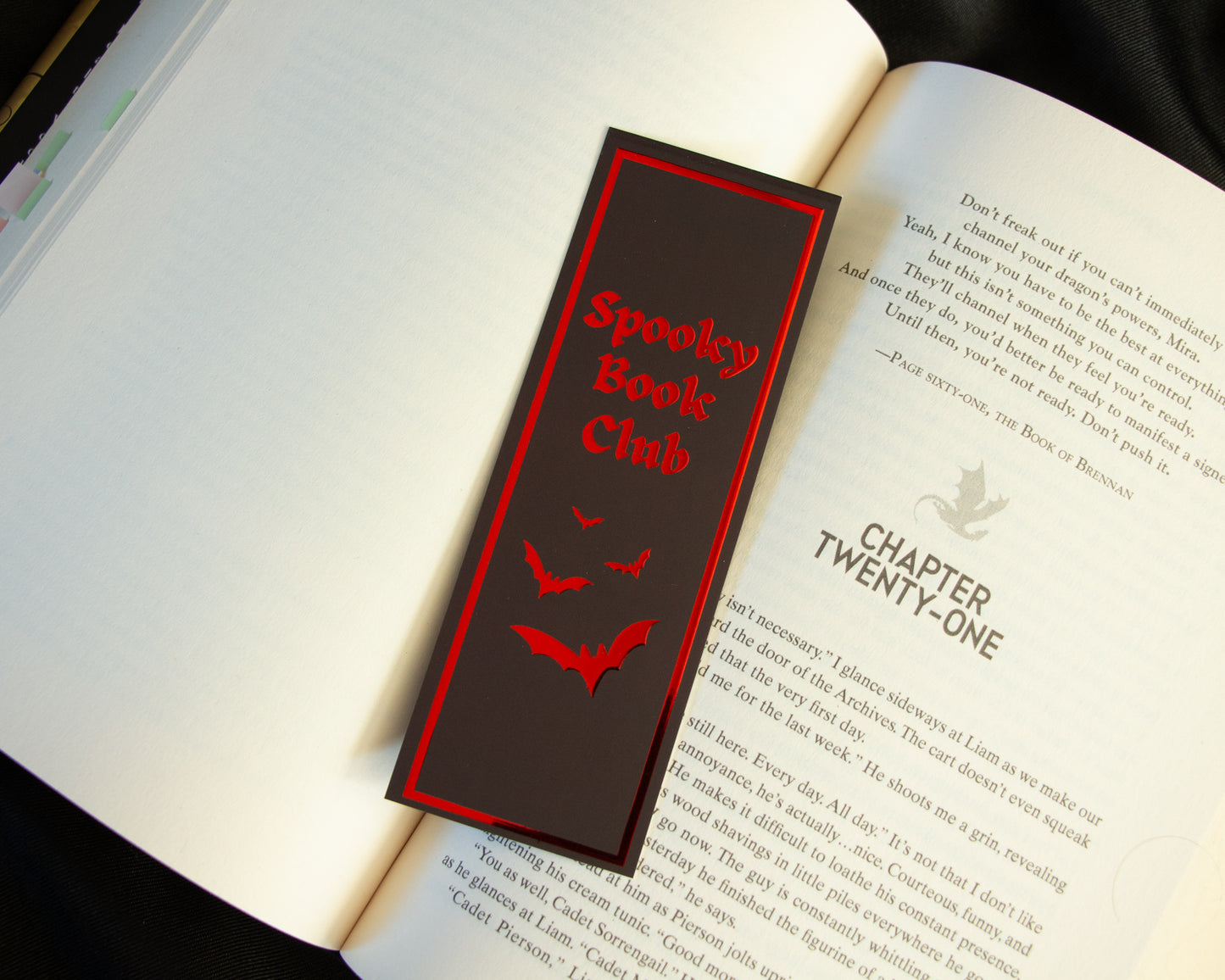 Foil Spooky Book Club Bookmark