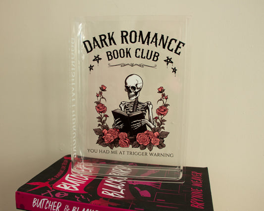 Personalised Dark Romance Reader Acrylic Book Vase
