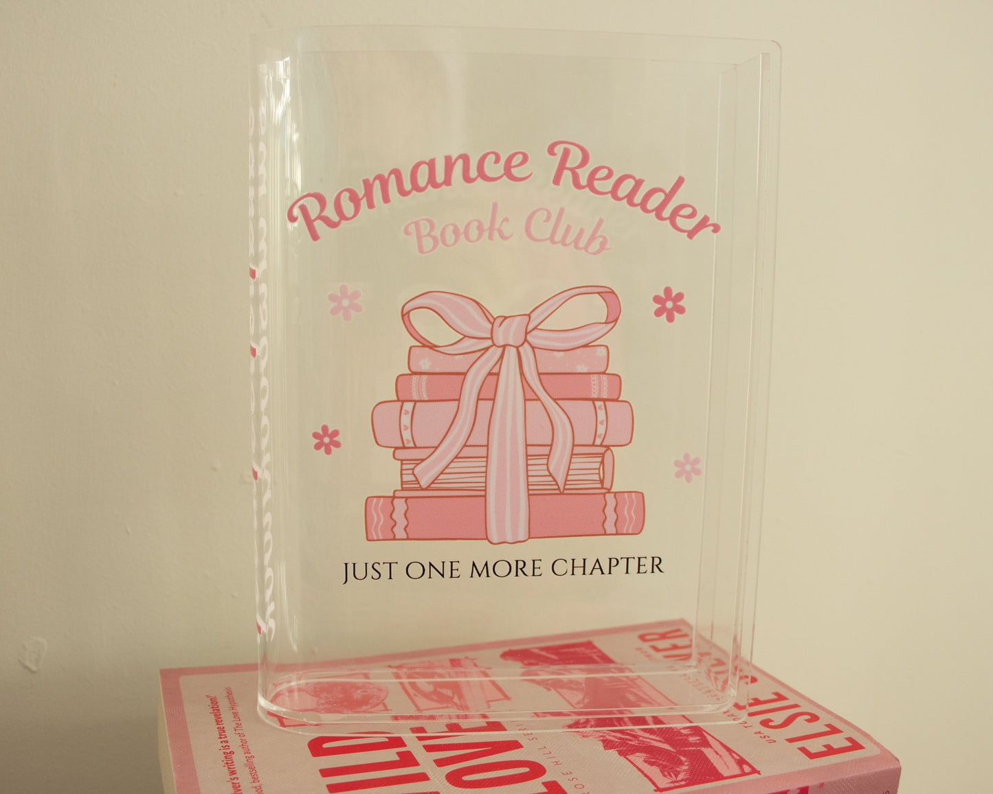 Personalised Romance Reader Acrylic Book Vase