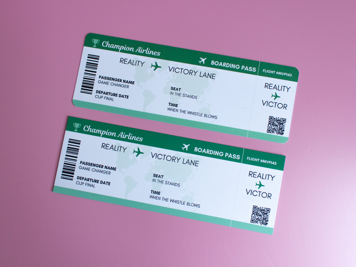 Sports Romance Reader Plane Ticket Bookmark