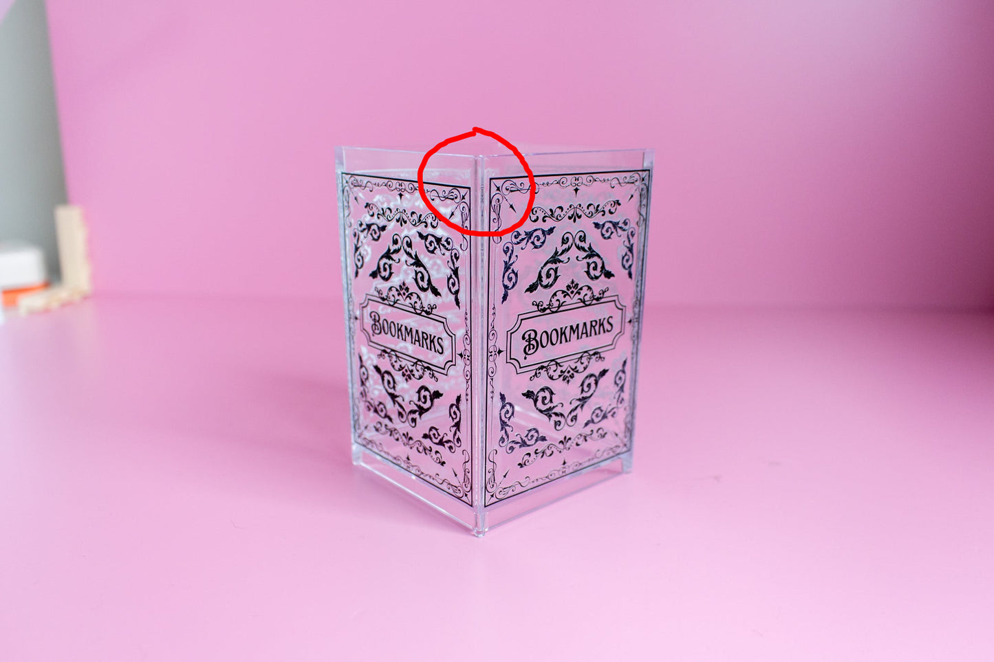Seconds Fancy Black Bookmark Holder