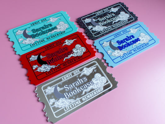 Fantasy Ticket Bookcase Decor