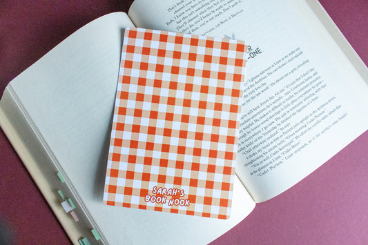Orange Gingham Kindle Insert