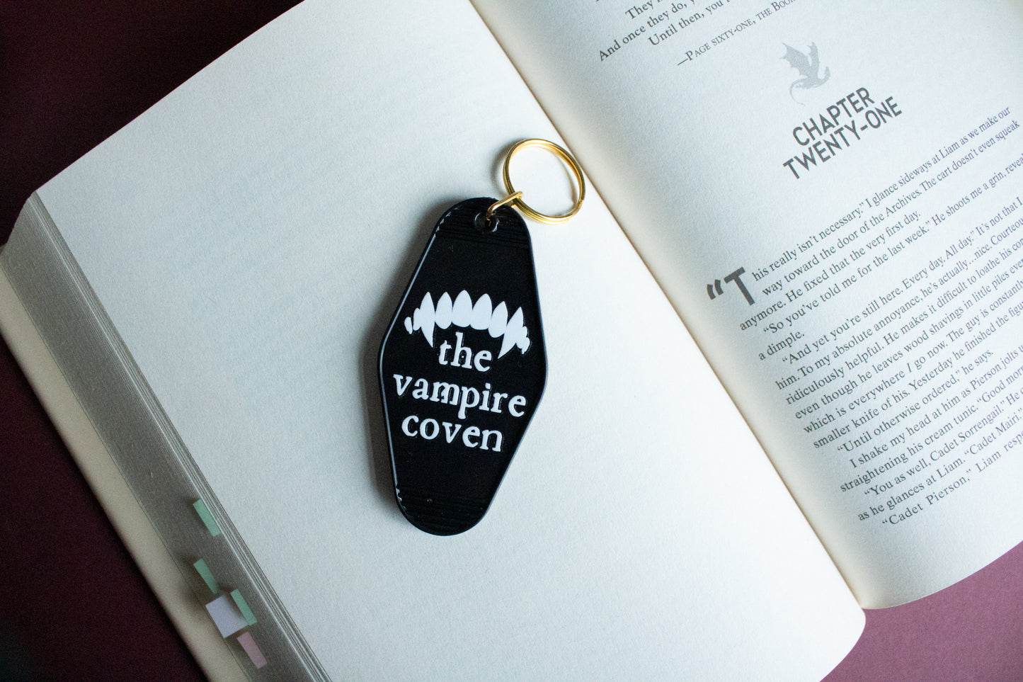 If Found Return To The Vampire Coven Motel Keyring