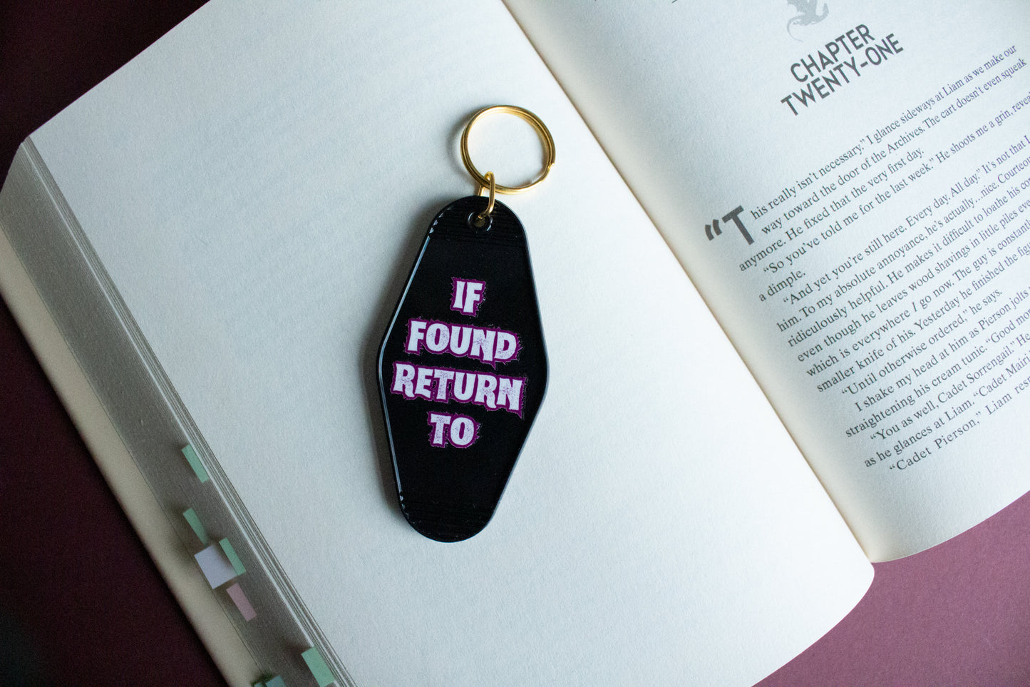 If Found Return To The Horror Aisle Motel Keyring