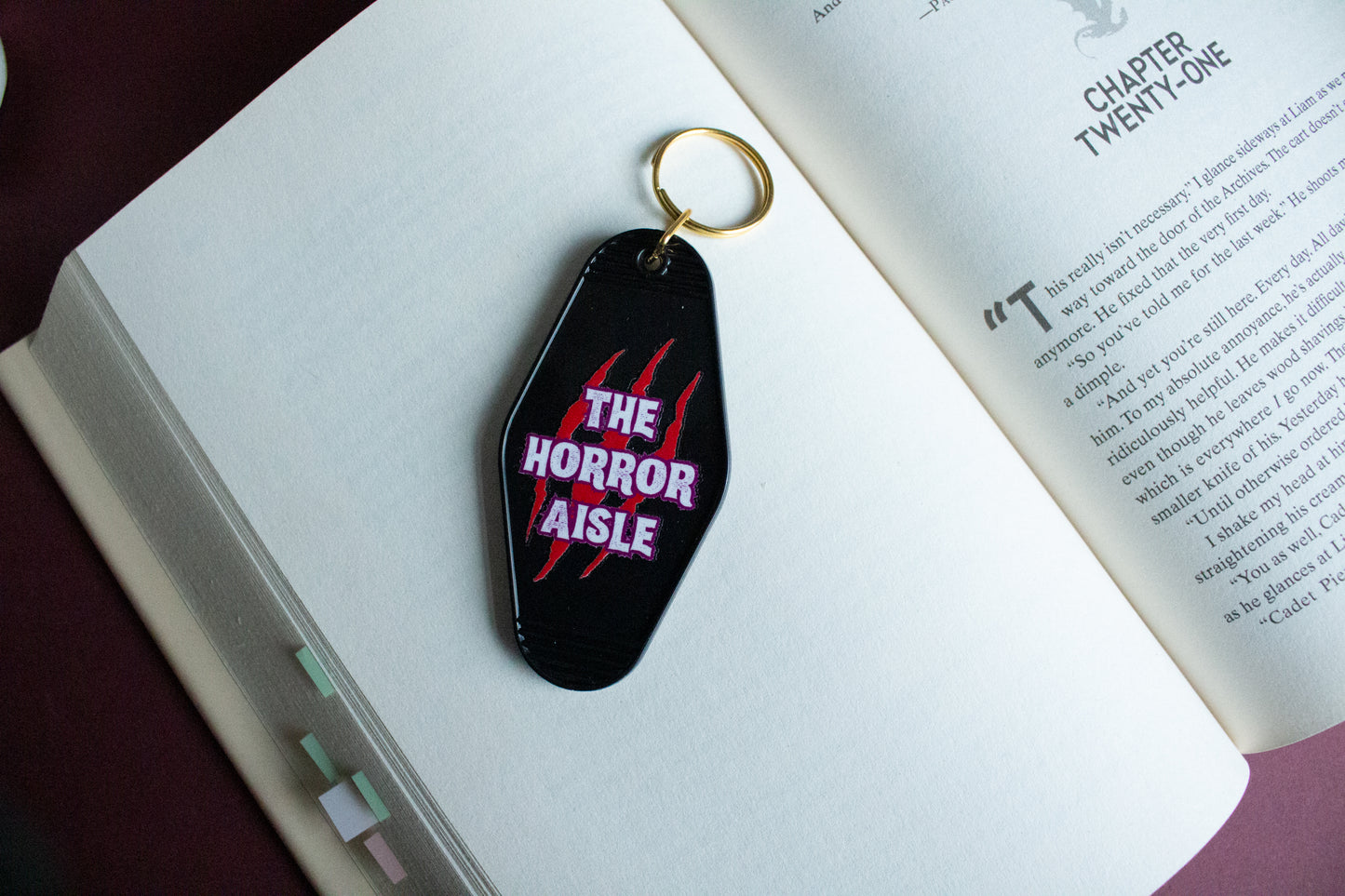 If Found Return To The Horror Aisle Motel Keyring