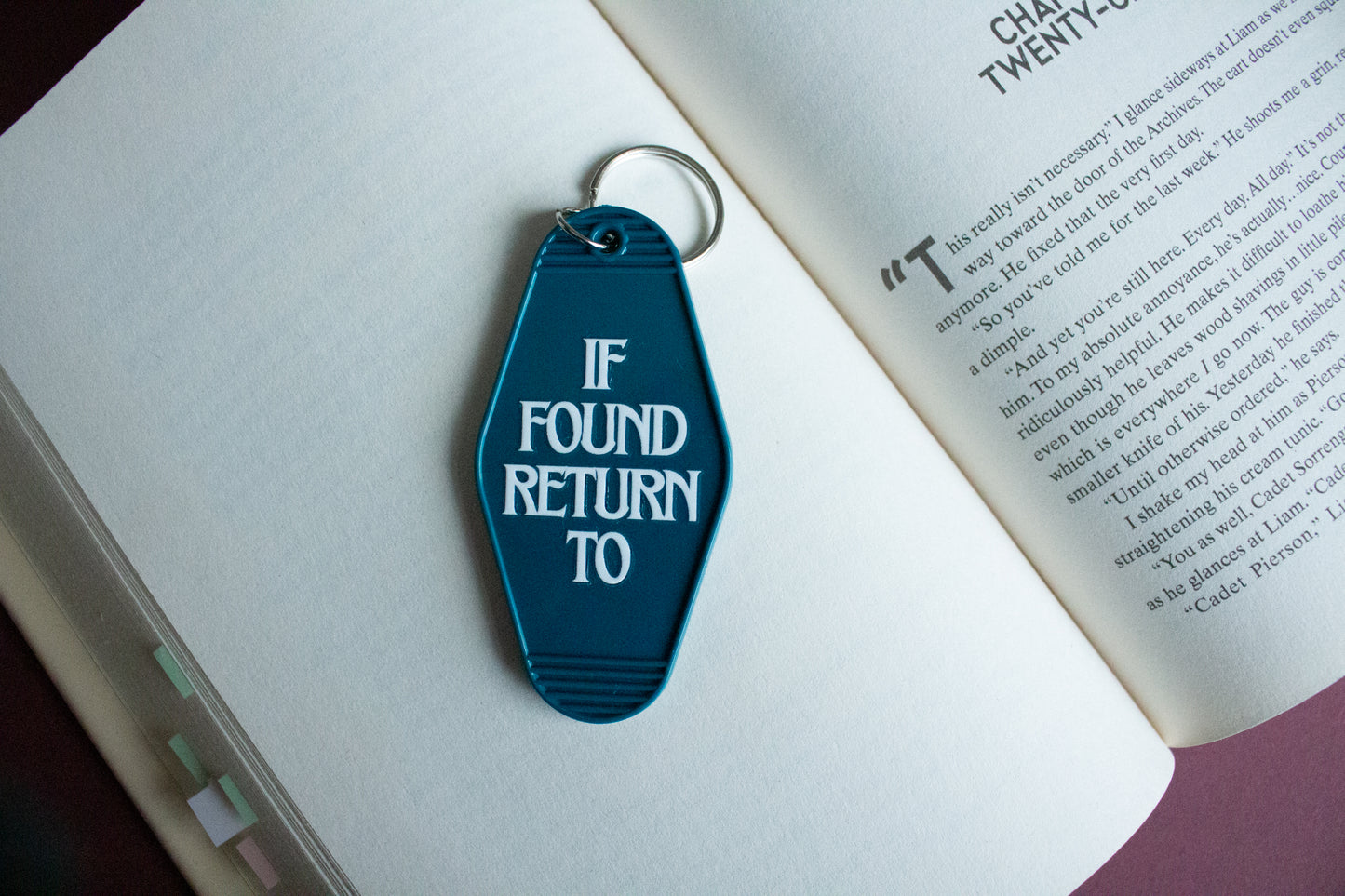 If Found Return To The Witch Coven Motel Keyring