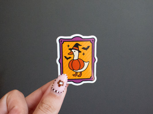 Pumpkin Goose Sticker