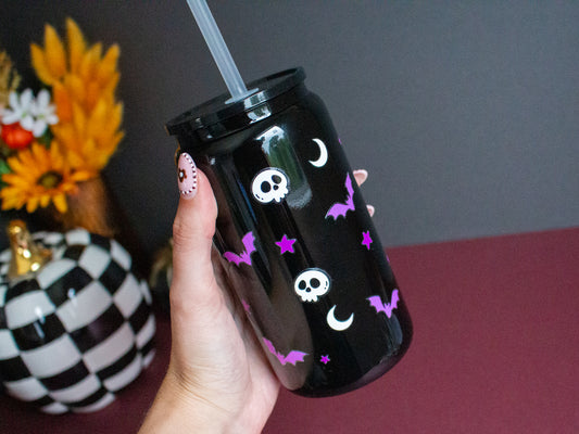 Black Halloween Tumbler