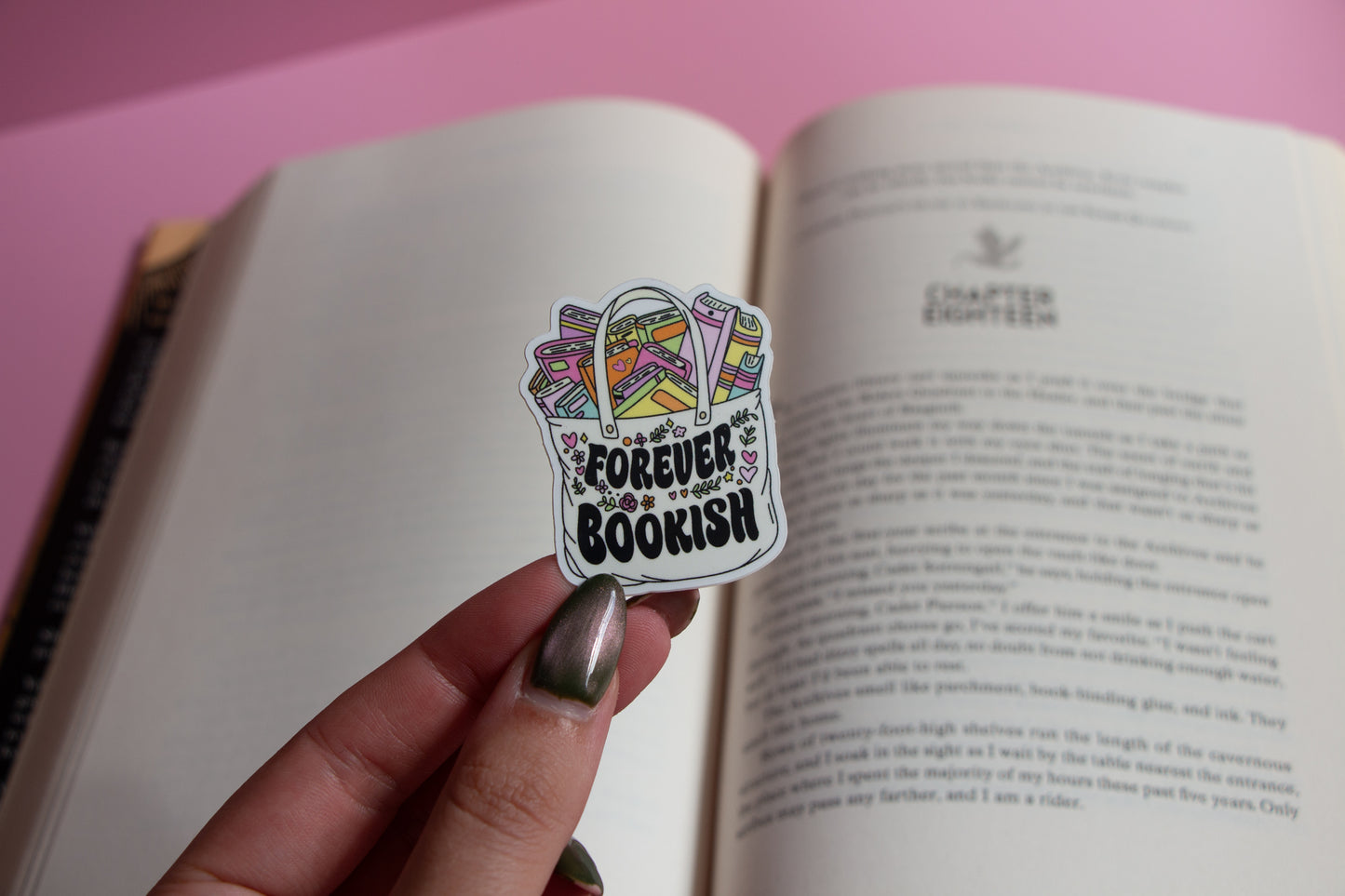 Forever Bookish Sticker