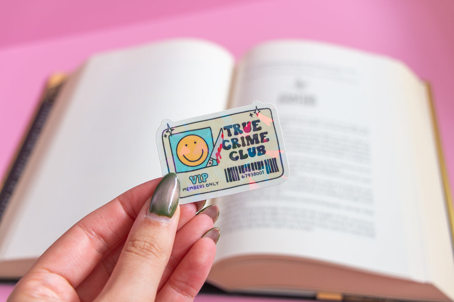 True Crime Club Sticker