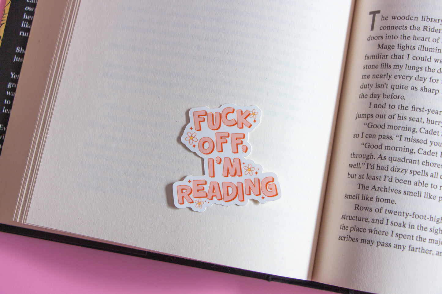Fuck Off I’m Reading Sticker