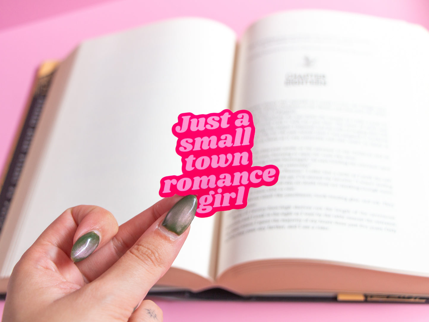 Just a small town romance girl Sticker