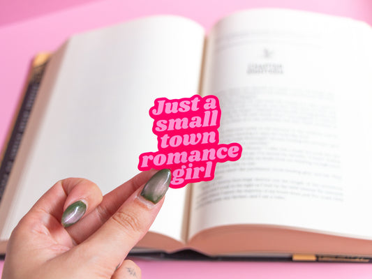 Just a small town romance girl Sticker
