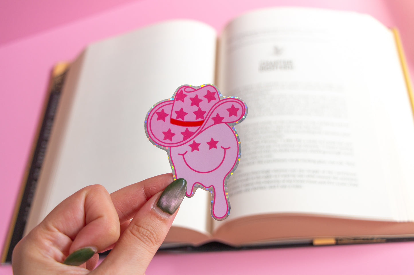 Glitter Cowboy Sticker