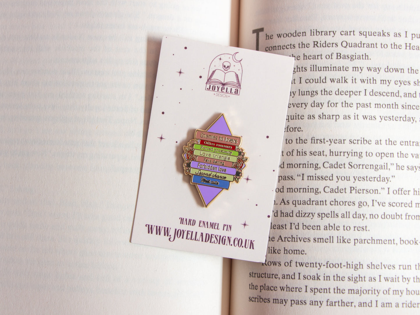 Romance Reader Metal Pin