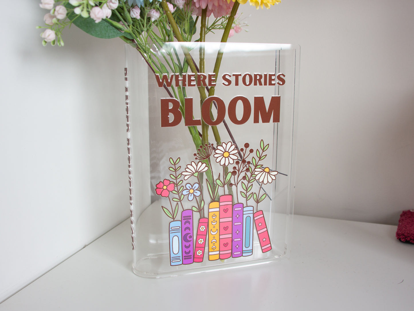 In Bloom Acrylic Book Vase