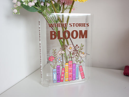 In Bloom Acrylic Book Vase