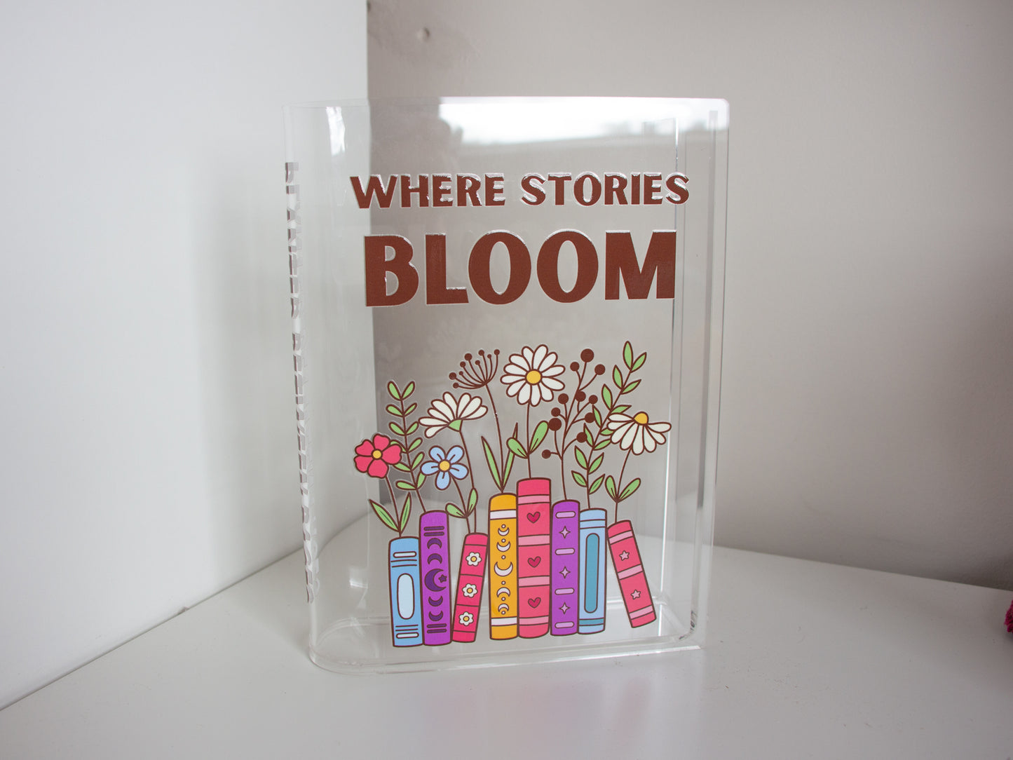 In Bloom Acrylic Book Vase