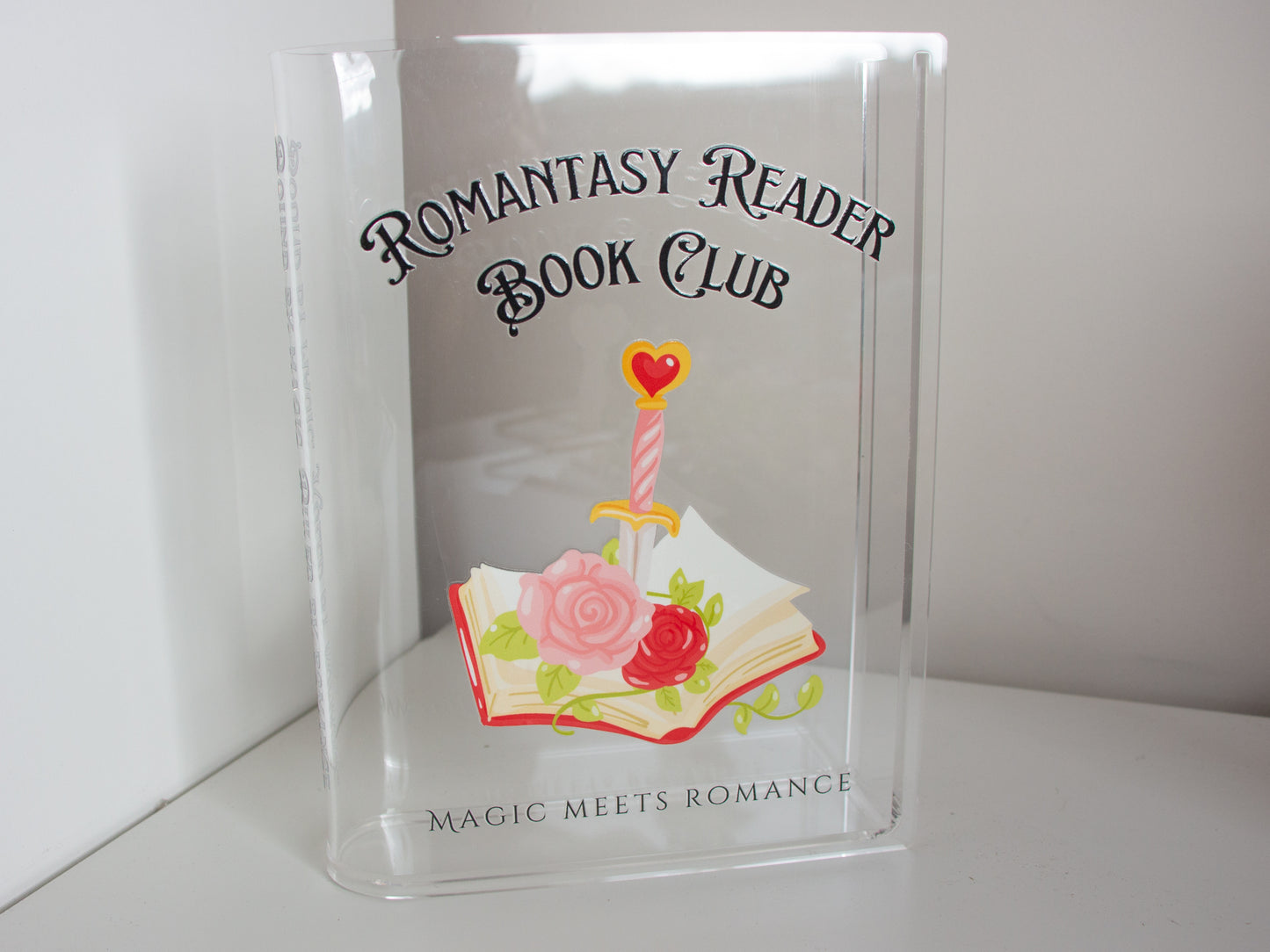 Romantasy Reader Acrylic Book Vase